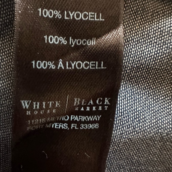 WHBM DENIM COLORED BUTTON DOWN SIZE 10 - Picture 4 of 8